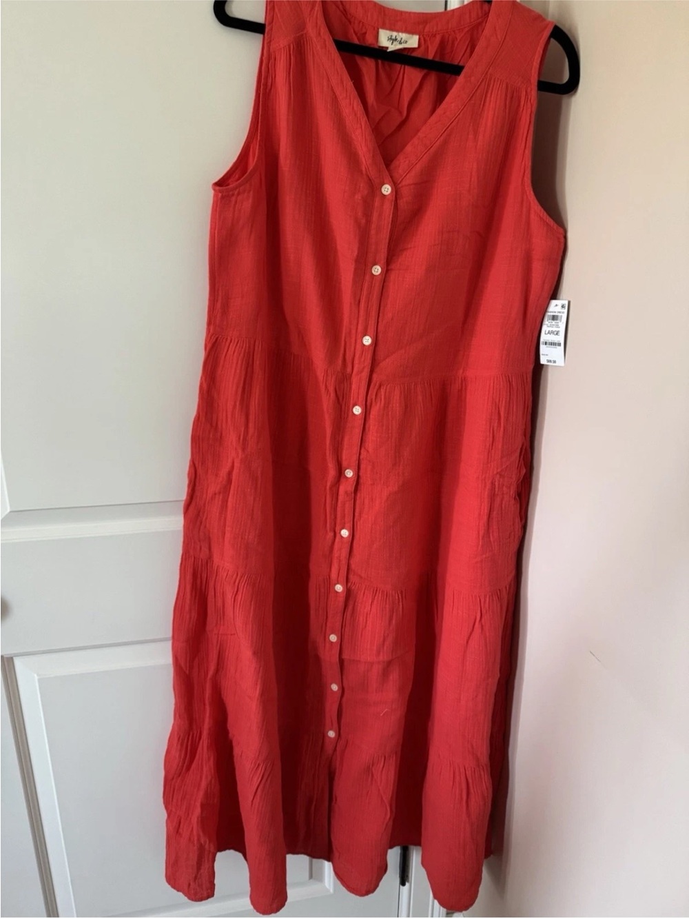 Coral Summer Dress Size L